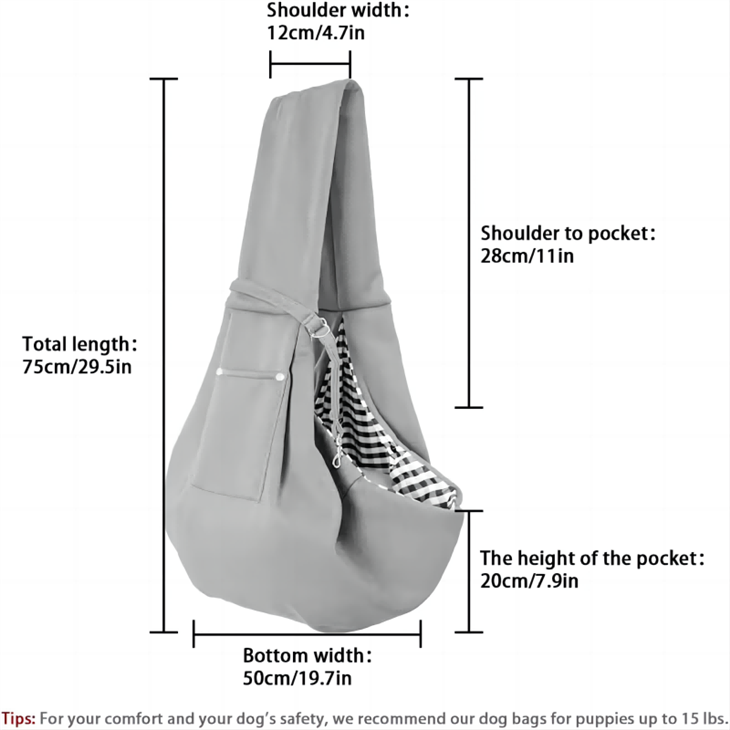 Pet Shoulder Sling Carrier Dog Carrier Bag