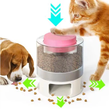 Dispenser Makanan Haiwan Peliharaan Pukal Pengumpan Perlahan Untuk Anjing Kucing